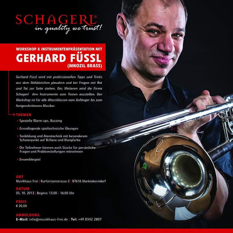 Workshop mit Mnozil Brass Posaunist Gerhard Füssl